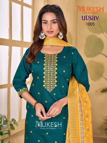 Utsav Mukesh Banwery Gadwal Silk Readymade Plazzo Style Suits Exporter India