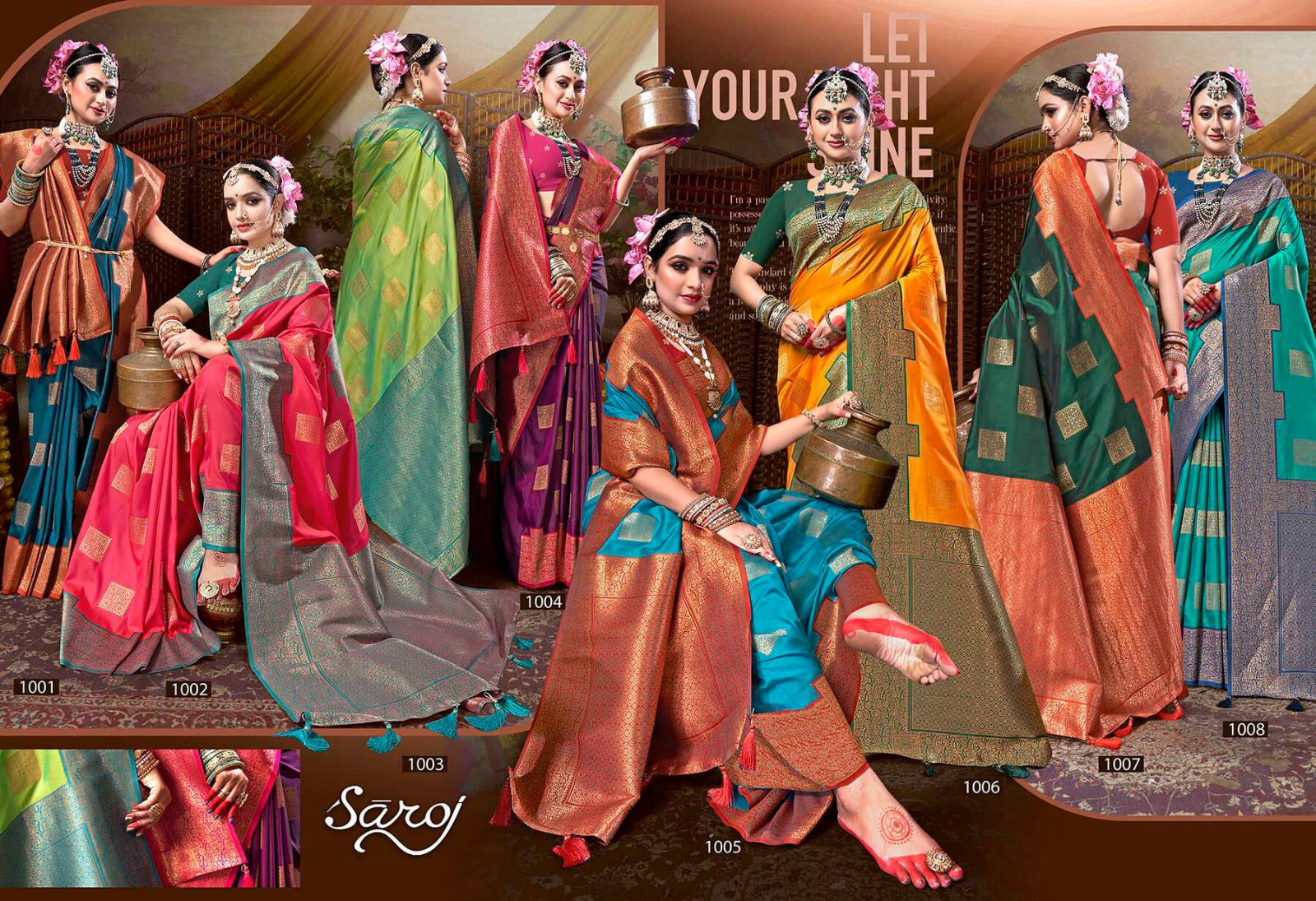 Utsav Vol 1 Saroj Silk Sarees Wholesale Rate