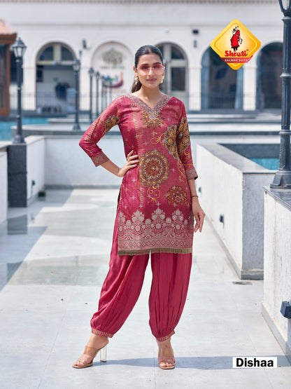 Utsav Vol 2 Afghani Style Shruti Muslin Kurti Bottom Set Manufacturer India