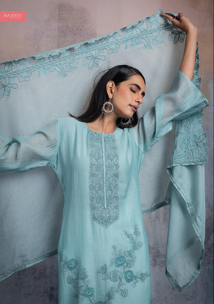 Uveen Naariti Chanderi Pant Style Suits Wholesale Price