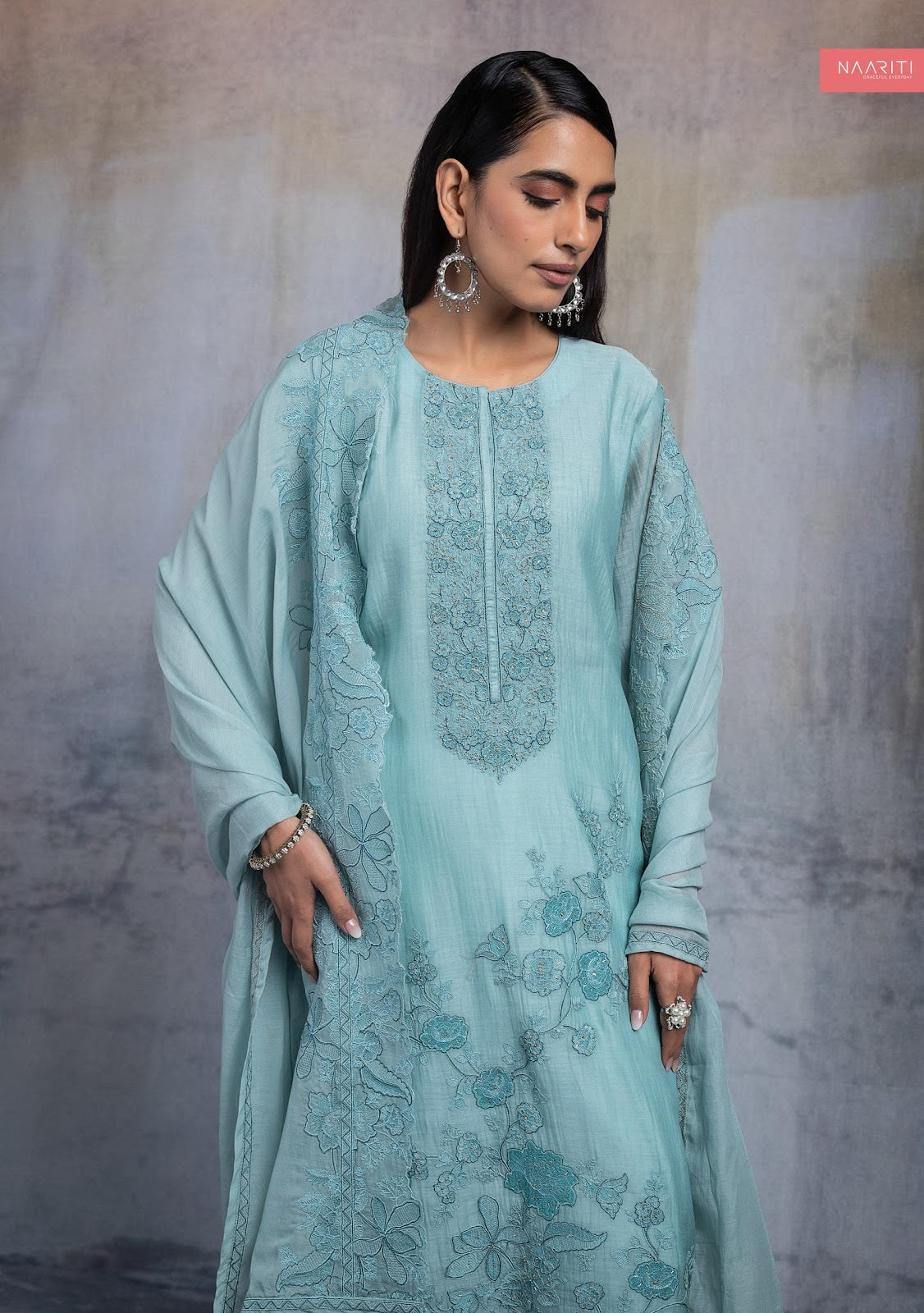 Uveen Naariti Chanderi Pant Style Suits Wholesale Price
