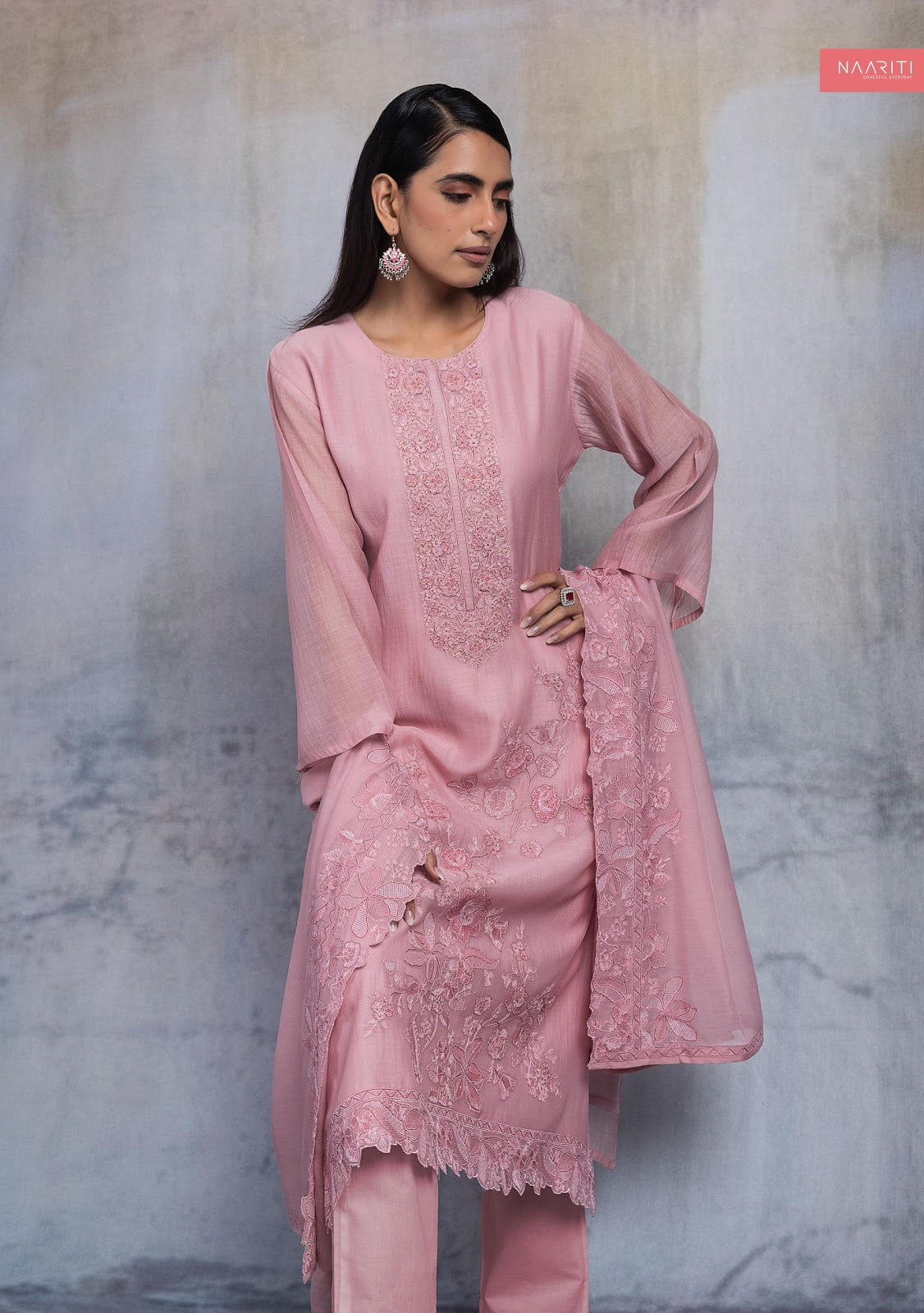 Uveen Naariti Chanderi Pant Style Suits Wholesale Price