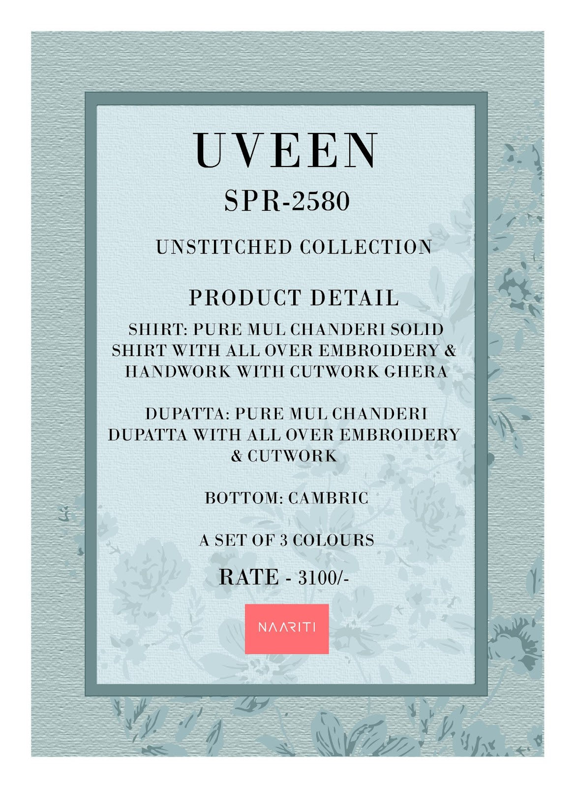 Uveen Naariti Chanderi Pant Style Suits Wholesale Price