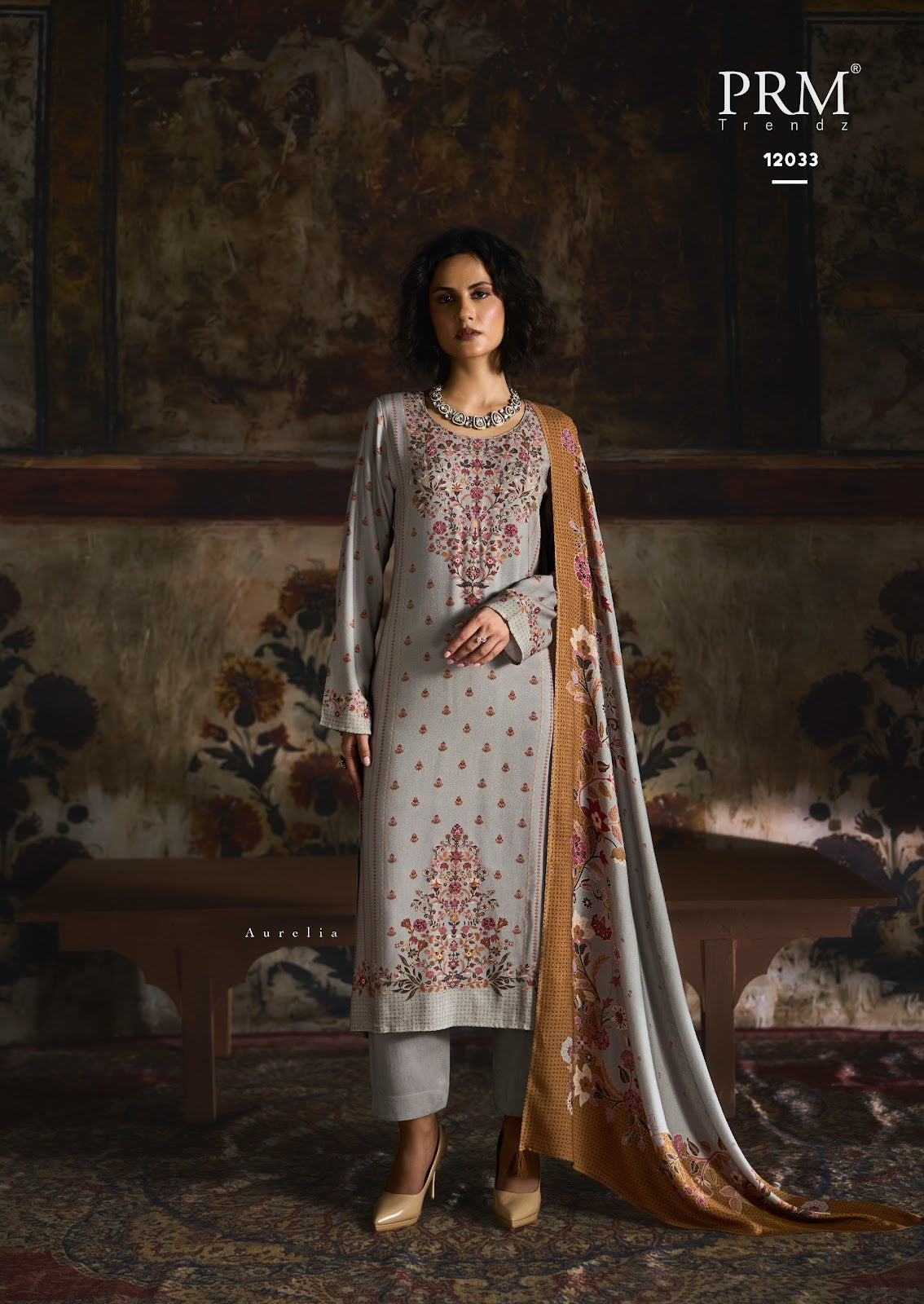 Uzmaa Prm Trendz Viscose Pashmina Suits Wholesale Price