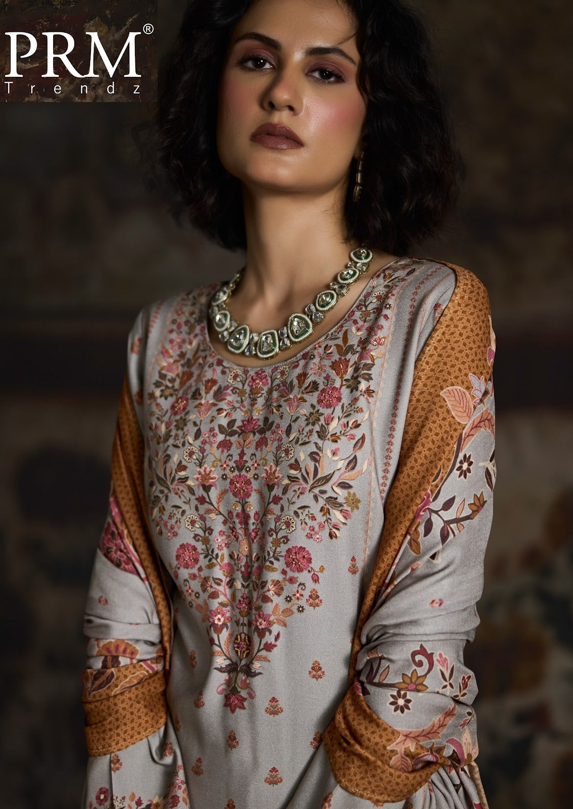 Uzmaa Prm Trendz Viscose Pashmina Suits Wholesale Price