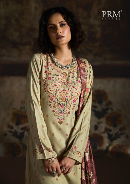 Uzmaa Prm Trendz Viscose Pashmina Suits Wholesale Price