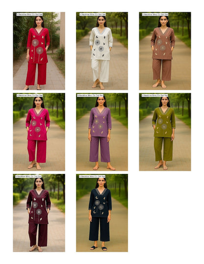 V-Neckline Mmc Vatican Co Ord Set Wholesale Price