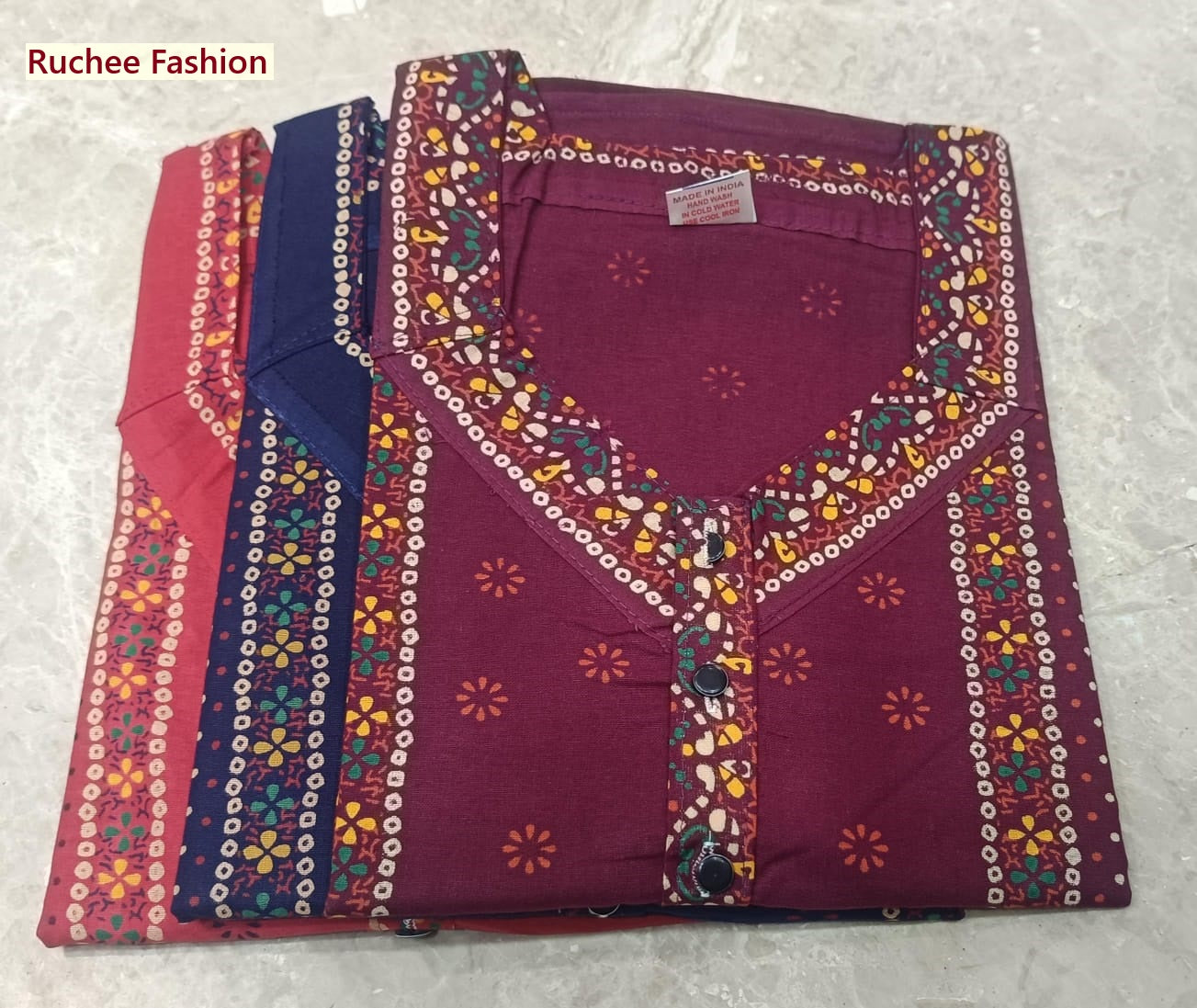V-Shaped 1507 Ruchee Fashion Night Gowns Supplier Ahmedabad