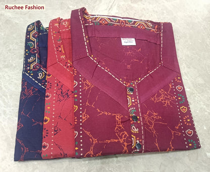 V-Shaped 1507 Ruchee Fashion Night Gowns Supplier Ahmedabad