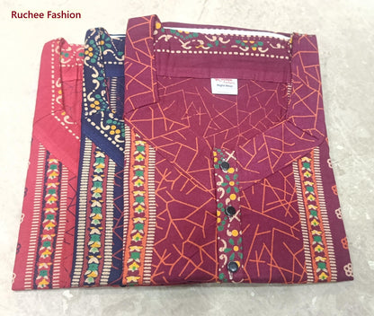 V-Shaped 1507 Ruchee Fashion Night Gowns Supplier Ahmedabad