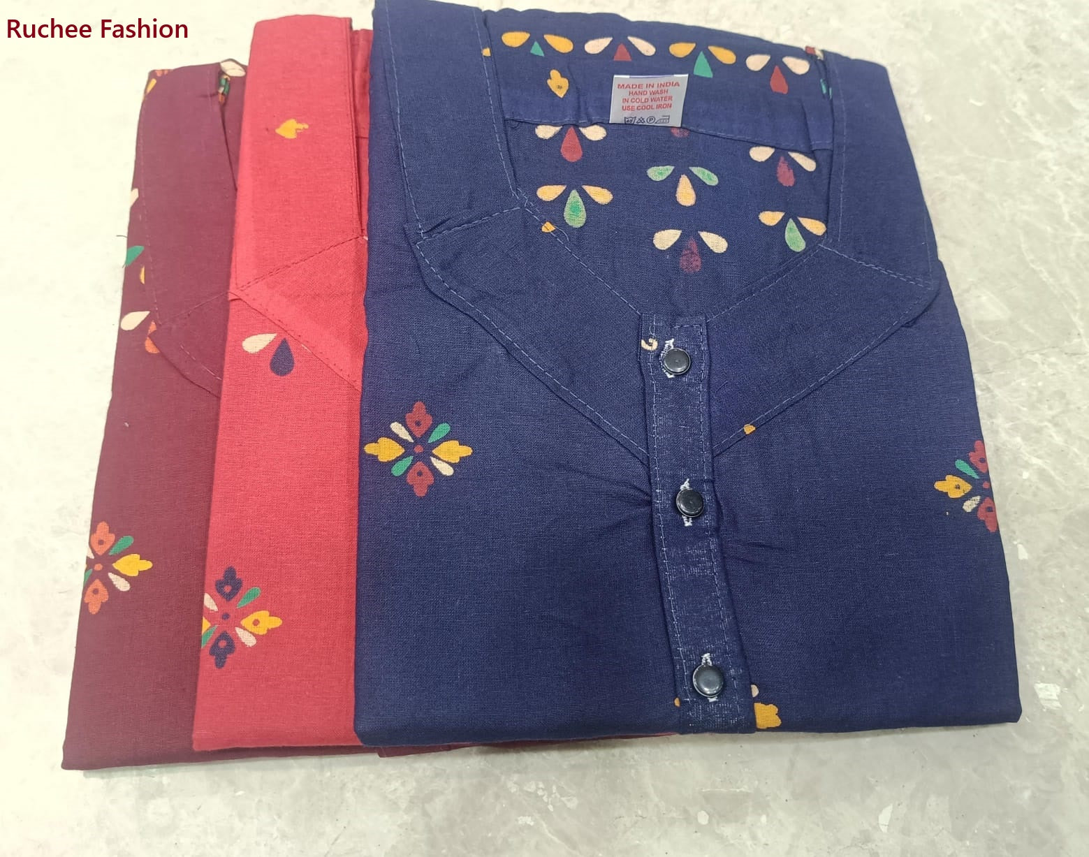 V-Shaped 1507 Ruchee Fashion Night Gowns Supplier Ahmedabad