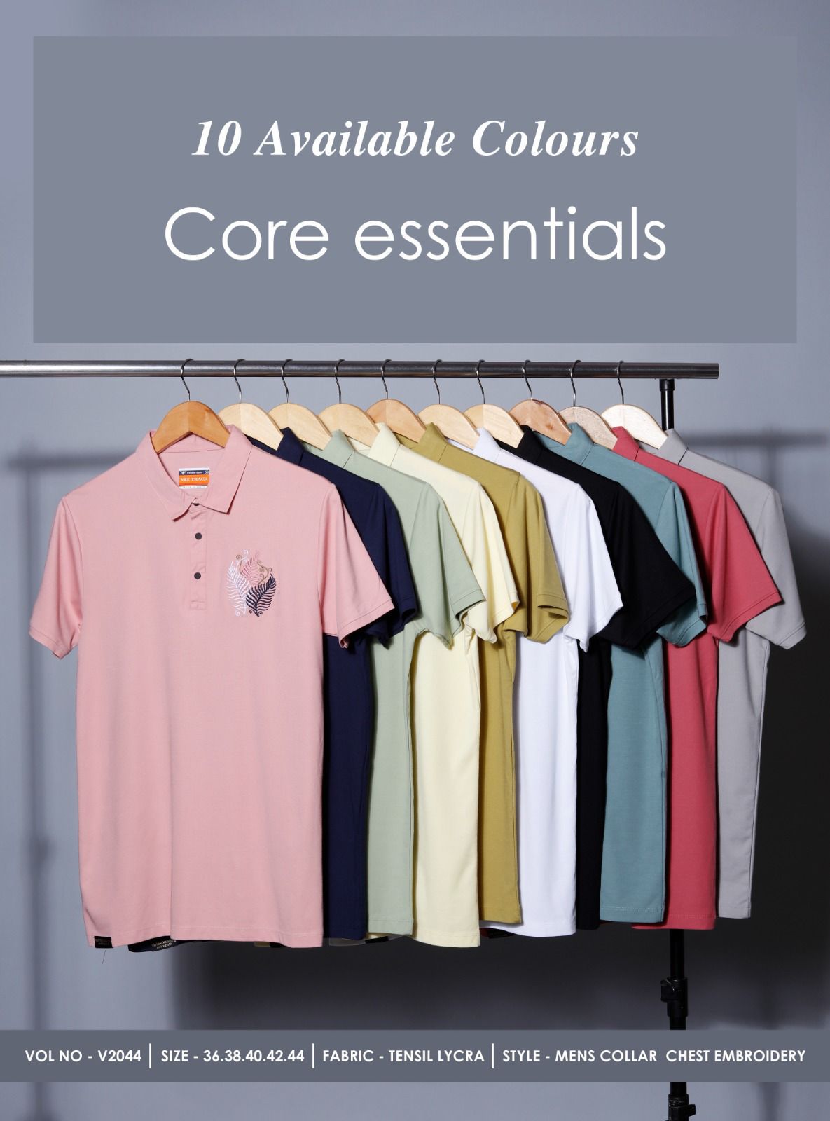 V2044 Vee Track Tencil Lycra Mens Tshirts Wholesaler Ahmedabad