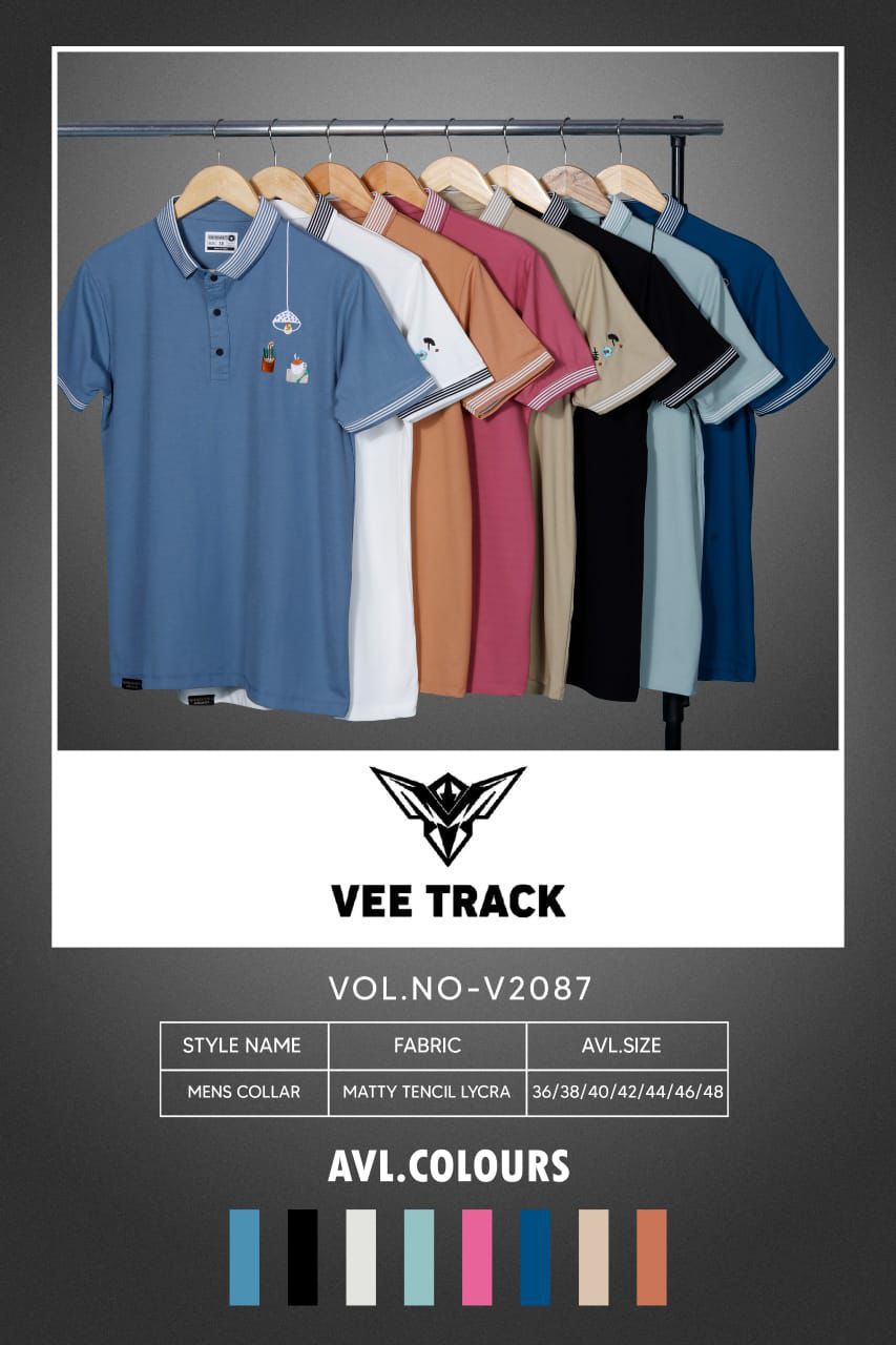 V2087 Vee Track Matty Mens Tshirts Supplier India