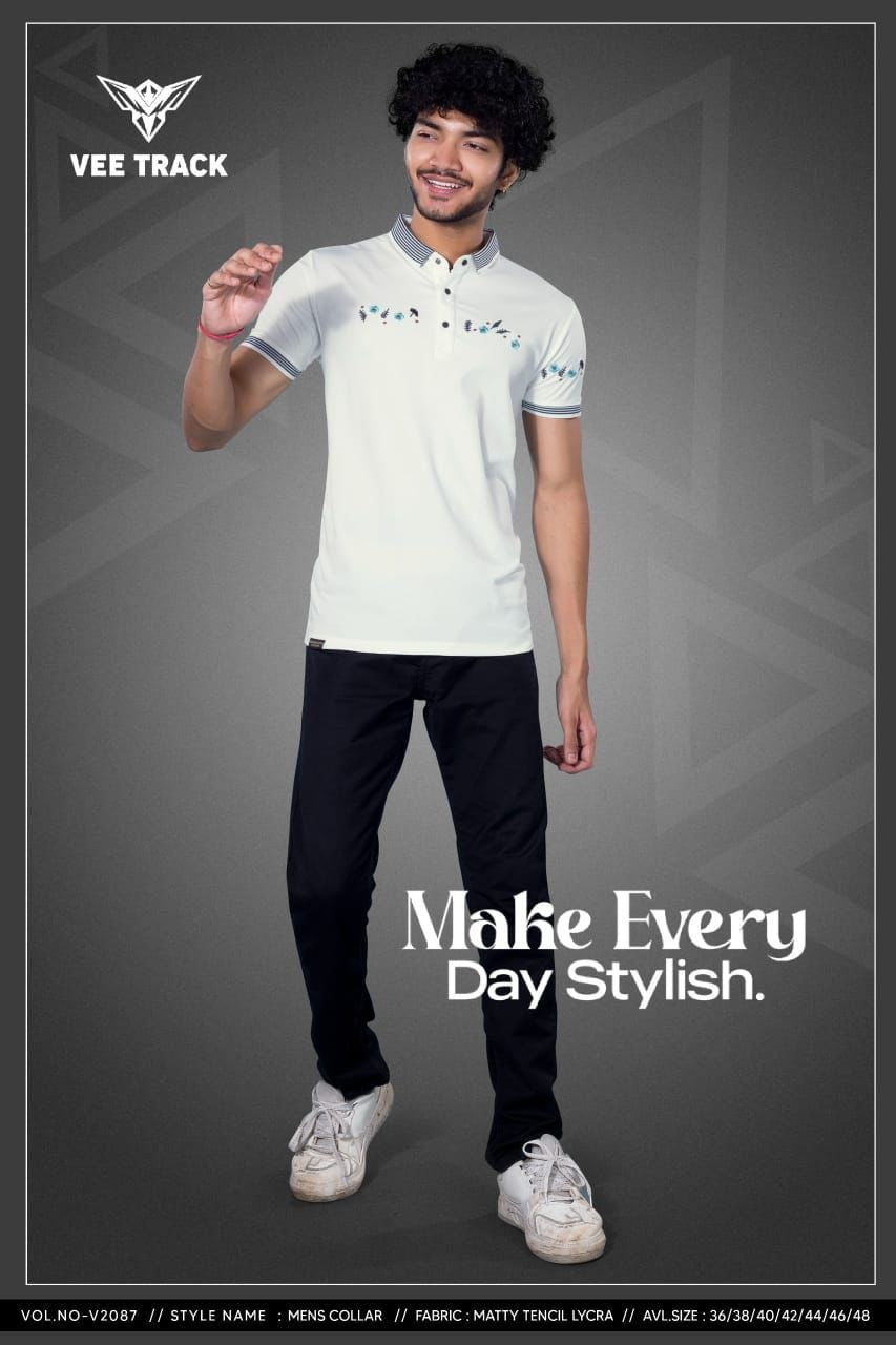 V2087 Vee Track Matty Mens Tshirts Supplier India