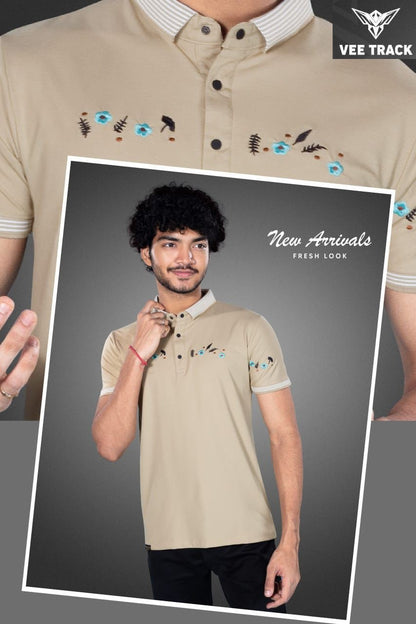 V2087 Vee Track Matty Mens Tshirts Supplier India