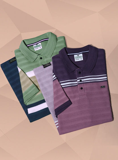 V2127 Vee Track Auto Stripes Mens Tshirts Exporter