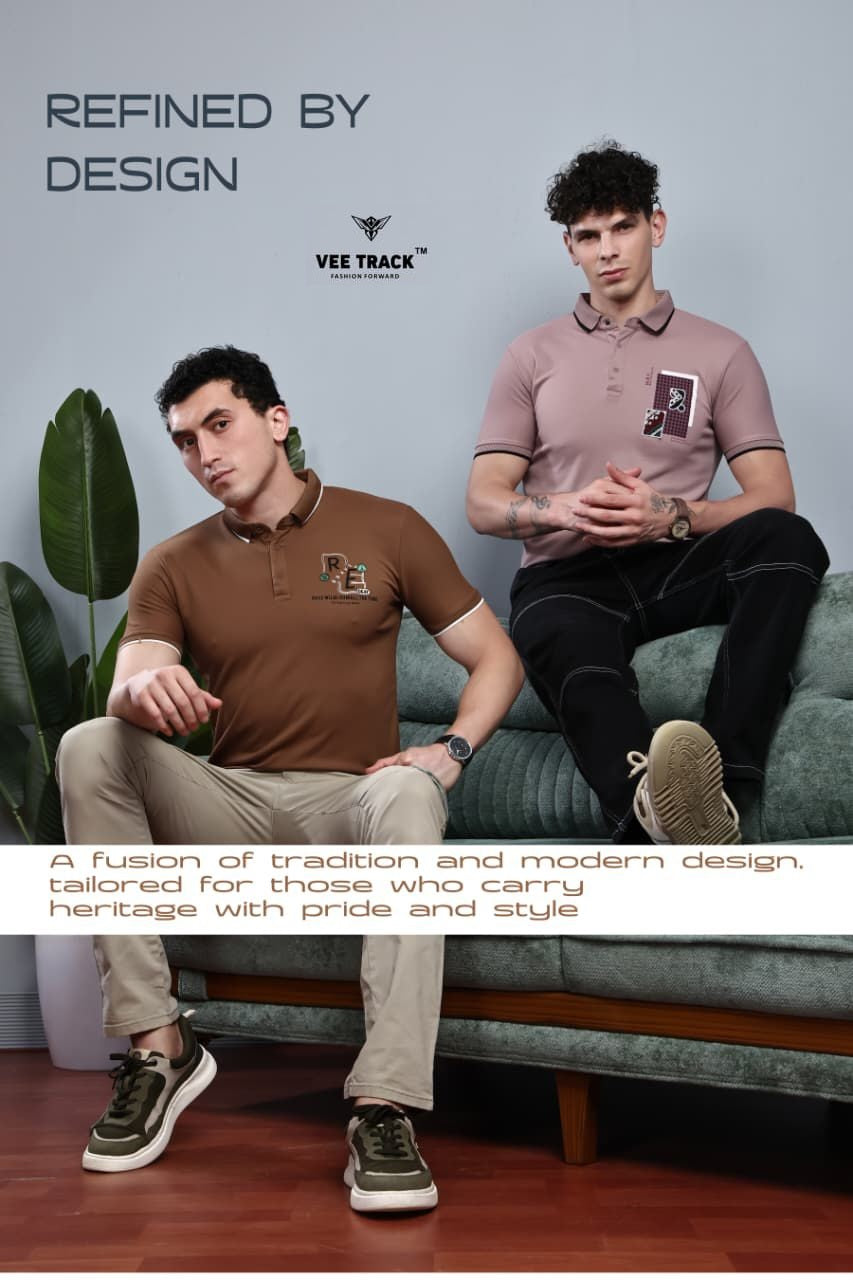 V2190 Vee Track Imported Mens Tshirts Manufacturer