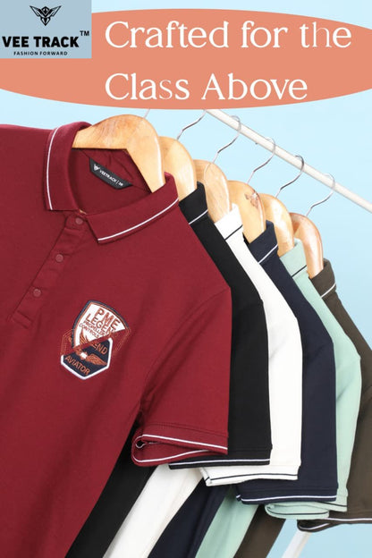 V2202 Vee Track Cotton Lycra Mens Tshirts Wholesale Rate