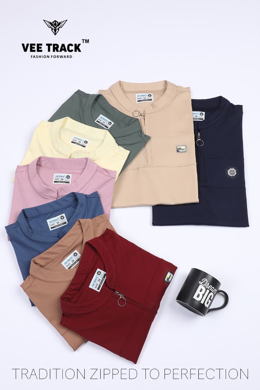 V2209 Vee Track Tencil Lycra Mens Tshirts Manufacturer Gujarat