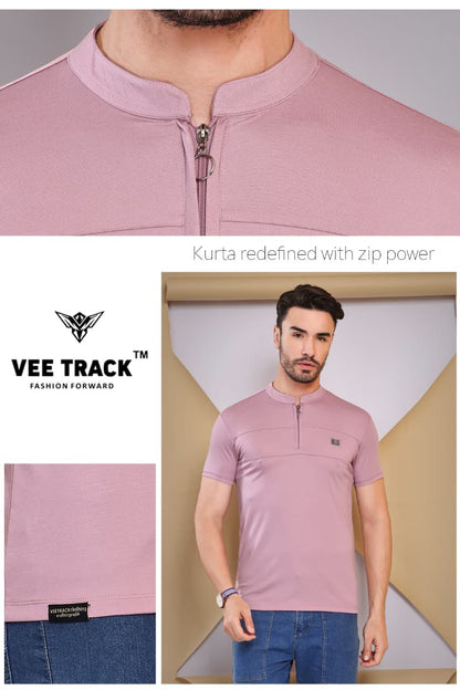 V2209 Vee Track Tencil Lycra Mens Tshirts Manufacturer Gujarat