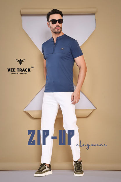 V2209 Vee Track Tencil Lycra Mens Tshirts Manufacturer Gujarat
