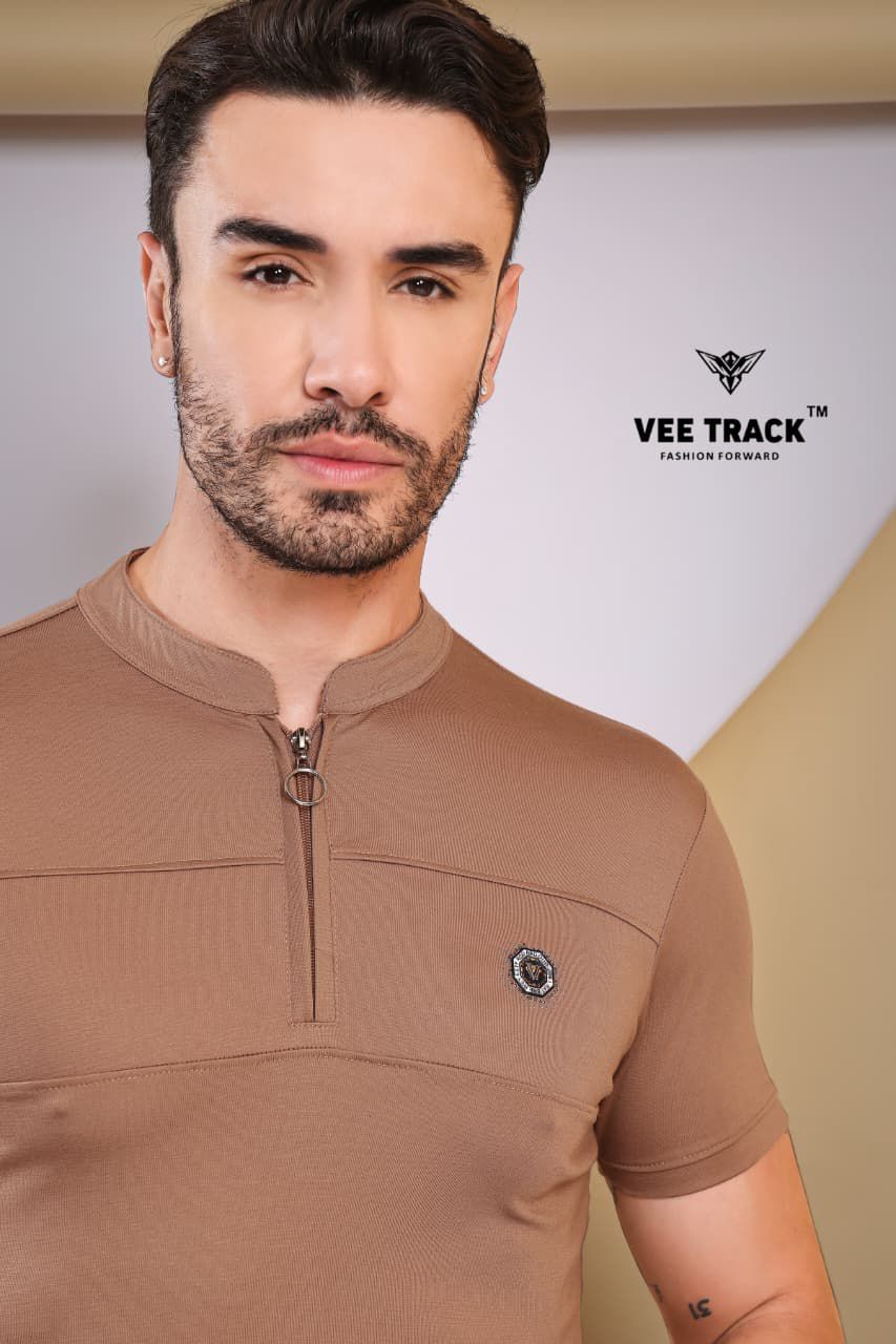 V2209 Vee Track Tencil Lycra Mens Tshirts Manufacturer Gujarat