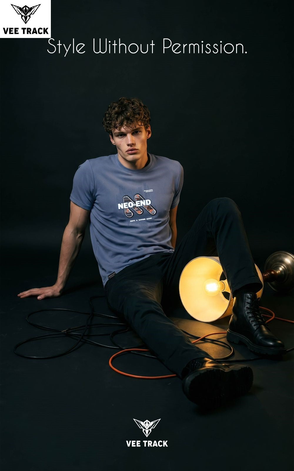 V2217 Vee Track Matty Mens Tshirts Wholesaler