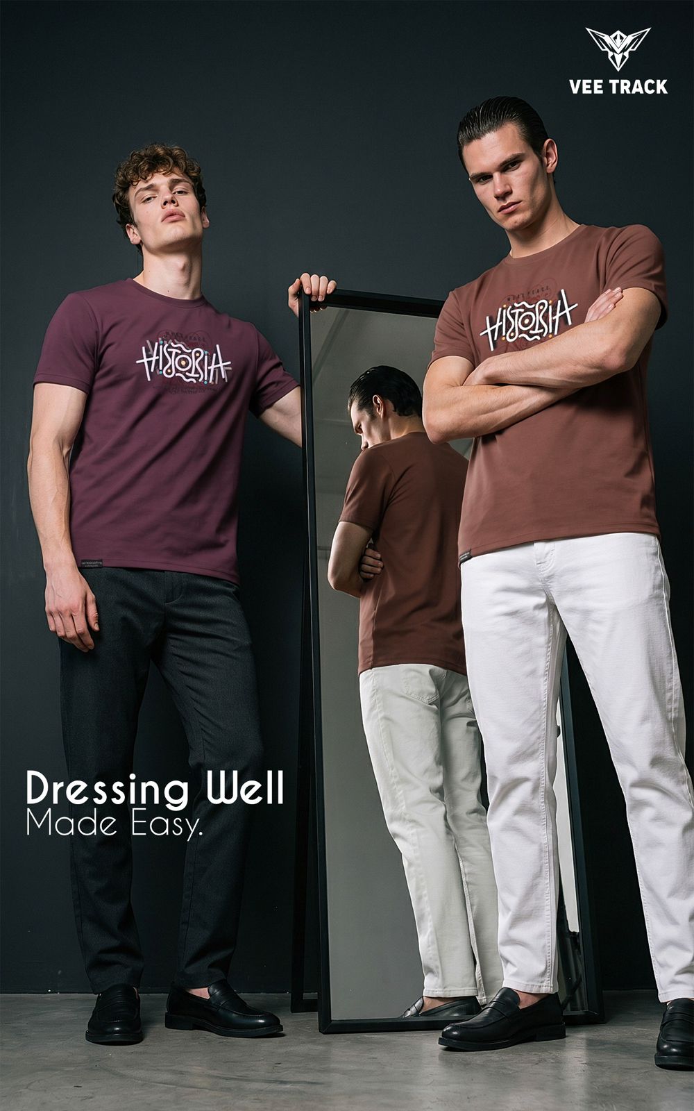 V2217 Vee Track Matty Mens Tshirts Wholesaler