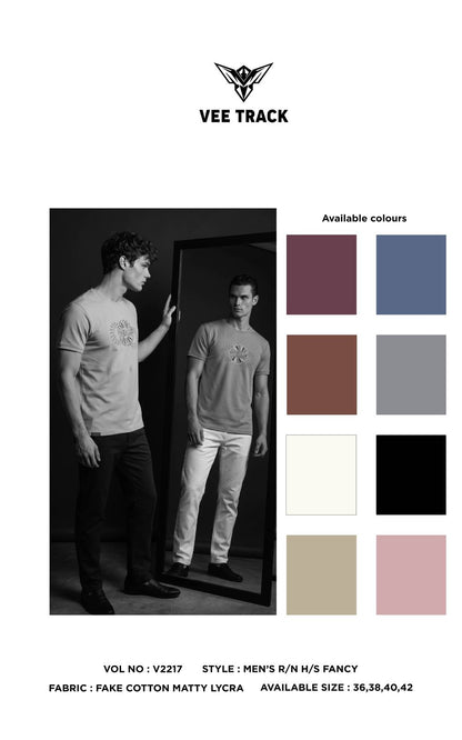 V2217 Vee Track Matty Mens Tshirts Wholesaler