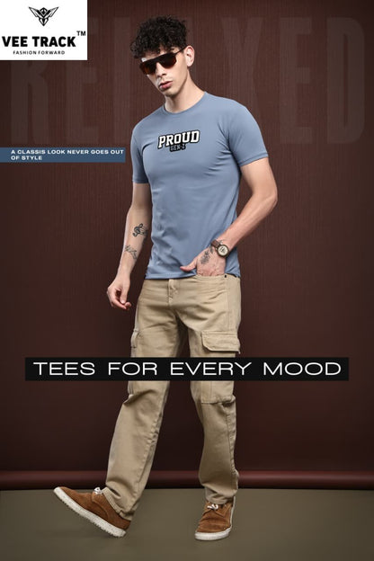 V2218 Vee Track Cotton Lycra Mens Tshirts Wholesale Price