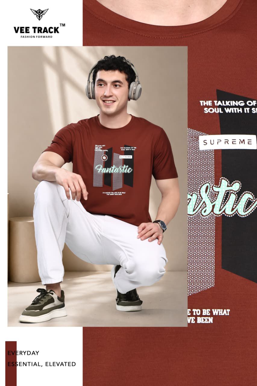V2244 Vee Track Tencil Mens Tshirts Supplier