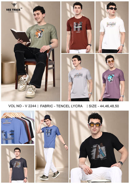 V2244 Vee Track Tencil Mens Tshirts Supplier
