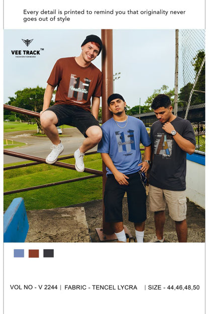 V2244 Vee Track Tencil Mens Tshirts Supplier