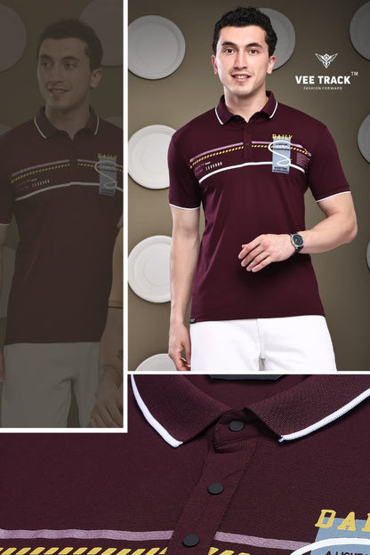V2245 Vee Track Tencil Lycra Mens Tshirts Wholesale Price