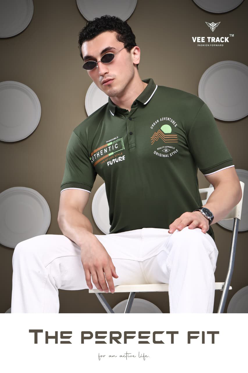 V2245 Vee Track Tencil Lycra Mens Tshirts Wholesale Price