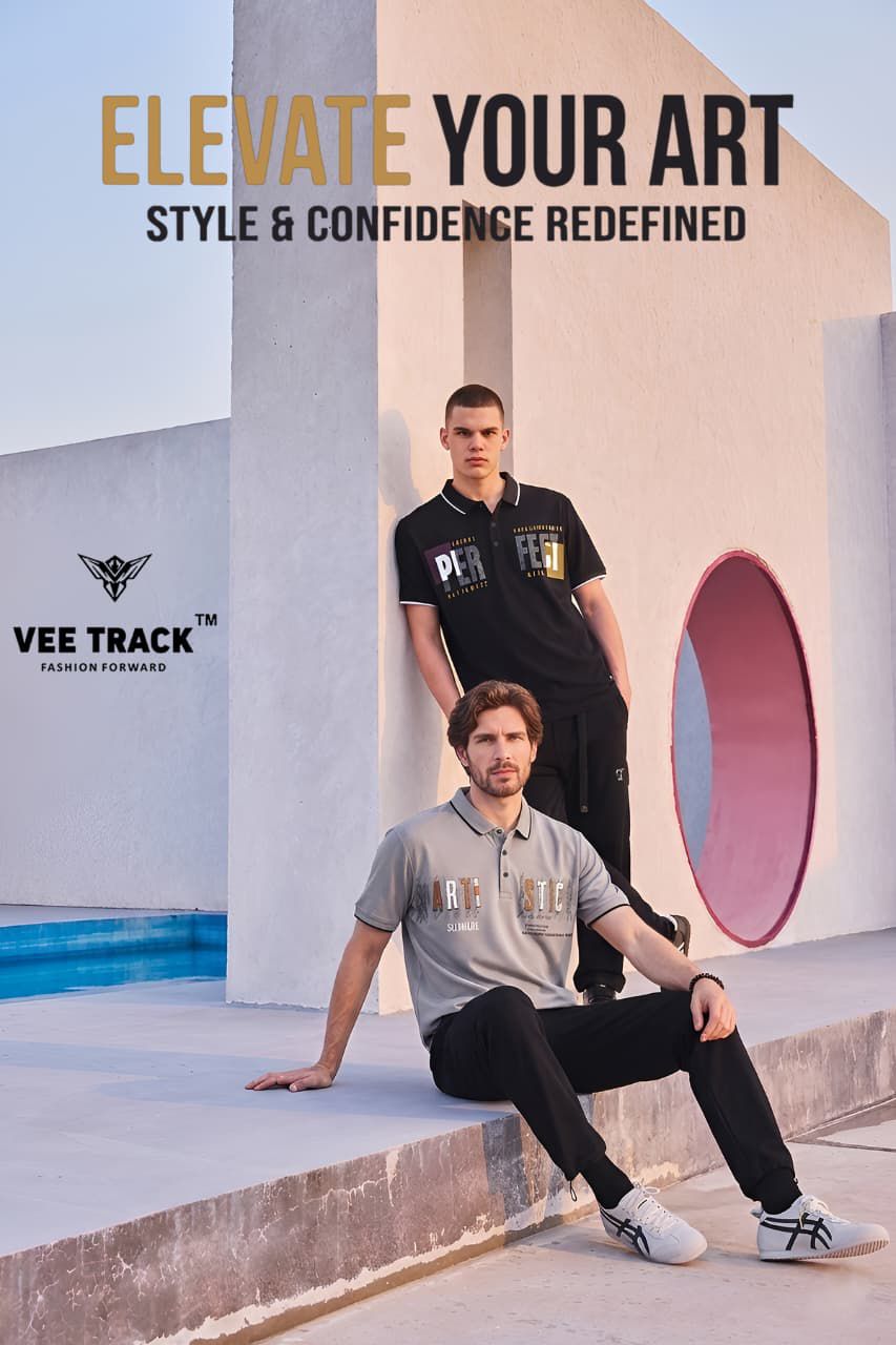 V2245 Vee Track Tencil Lycra Mens Tshirts Wholesale Price