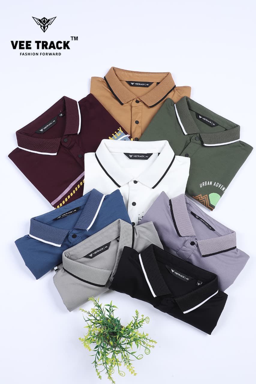 V2245 Vee Track Tencil Lycra Mens Tshirts Wholesale Price
