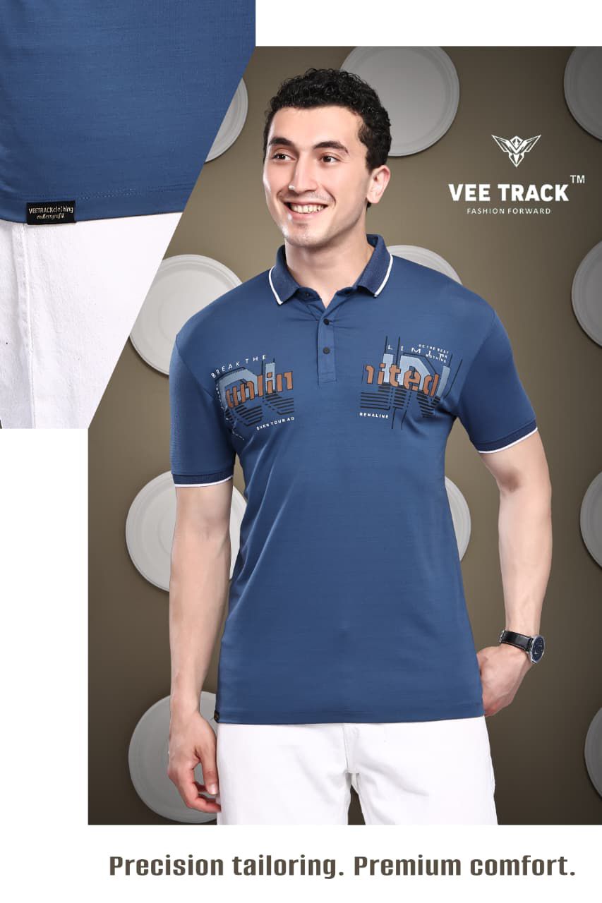 V2245 Vee Track Tencil Lycra Mens Tshirts Wholesale Price