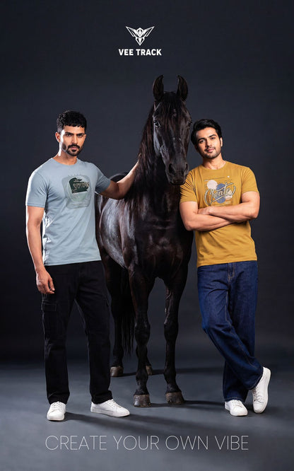 V2249 Vee Track Tencil Lycra Mens Tshirts Manufacturer India