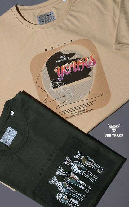 V2249 Vee Track Tencil Lycra Mens Tshirts Manufacturer India