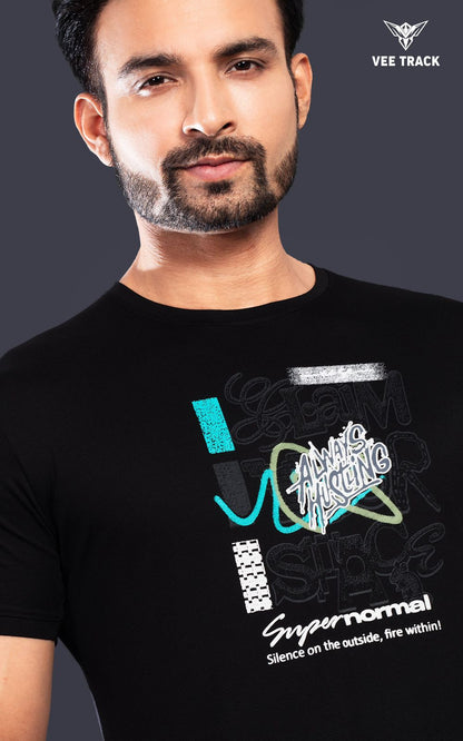V2249 Vee Track Tencil Lycra Mens Tshirts Manufacturer India