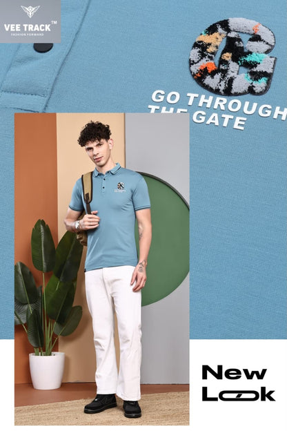 V2251 Vee Track Tencil Lycra Mens Tshirts Supplier Gujarat