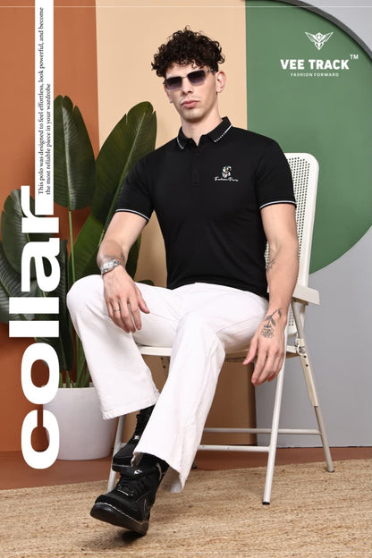 V2251 Vee Track Tencil Lycra Mens Tshirts Supplier Gujarat