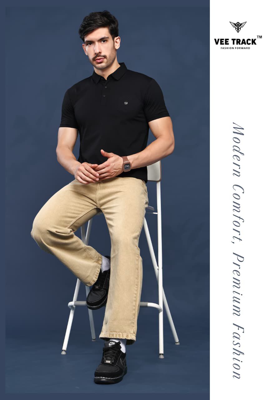 V2253 Vee Track Cotton Lycra Mens Tshirts Wholesaler Ahmedabad