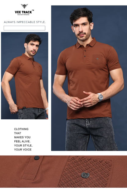 V2253 Vee Track Cotton Lycra Mens Tshirts Wholesaler Ahmedabad