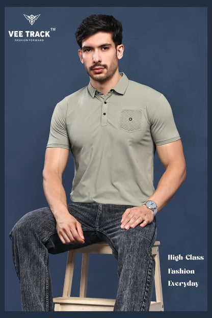 V2253 Vee Track Cotton Lycra Mens Tshirts Wholesaler Ahmedabad