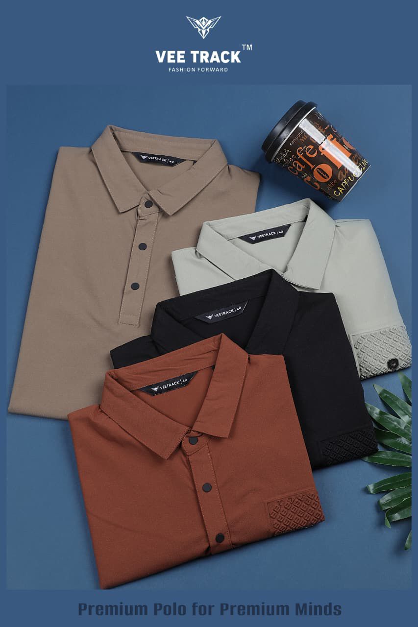 V2253 Vee Track Cotton Lycra Mens Tshirts Wholesaler Ahmedabad
