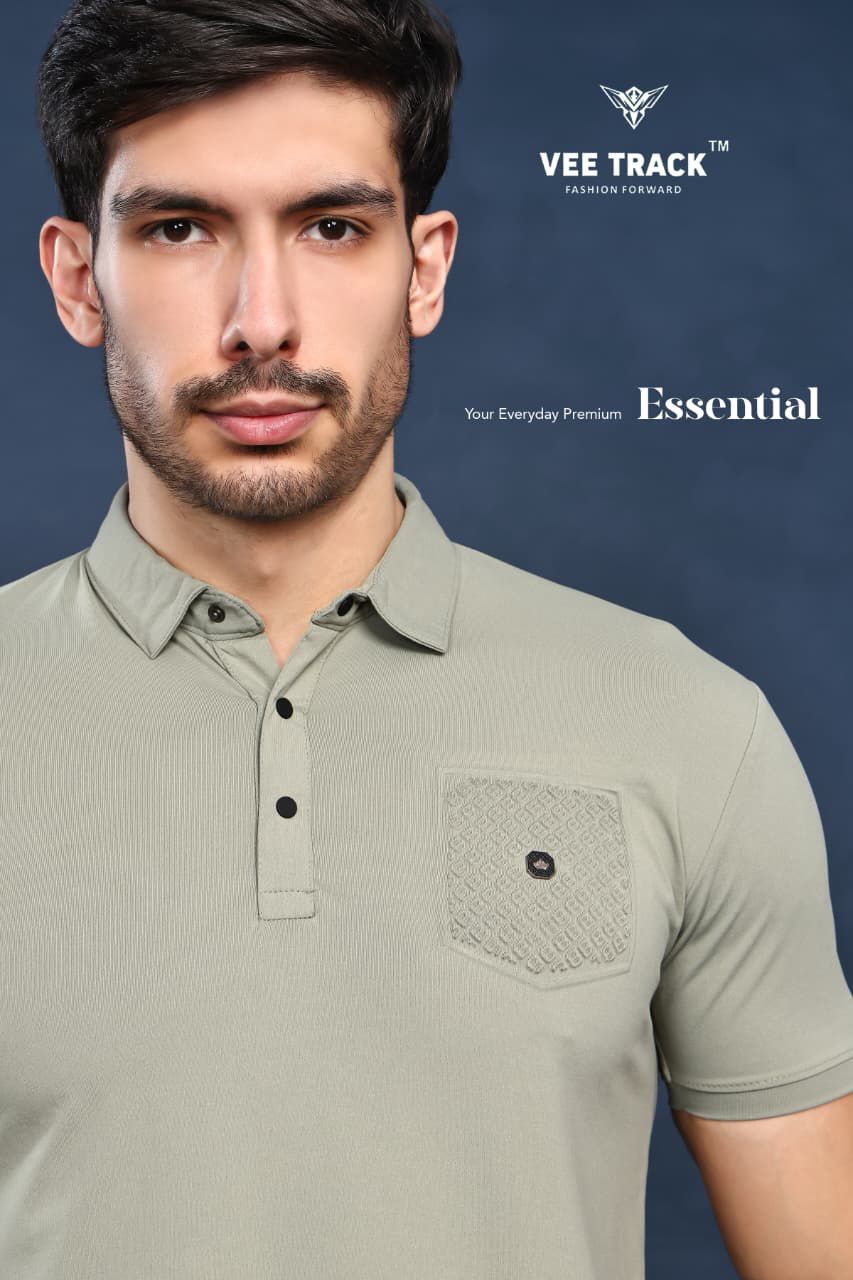 V2253 Vee Track Cotton Lycra Mens Tshirts Wholesaler Ahmedabad