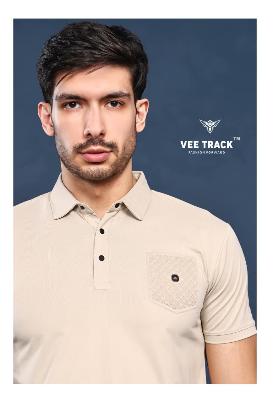 V2253 Vee Track Cotton Lycra Mens Tshirts Wholesaler Ahmedabad