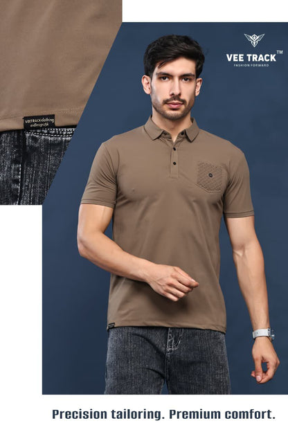 V2253 Vee Track Cotton Lycra Mens Tshirts Wholesaler Ahmedabad
